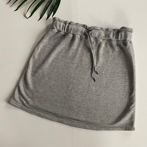 NWT Splendid Grey Sweat Skirt Size Large